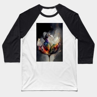 Tulip Symphony - Alcohol Ink Resin Art Baseball T-Shirt